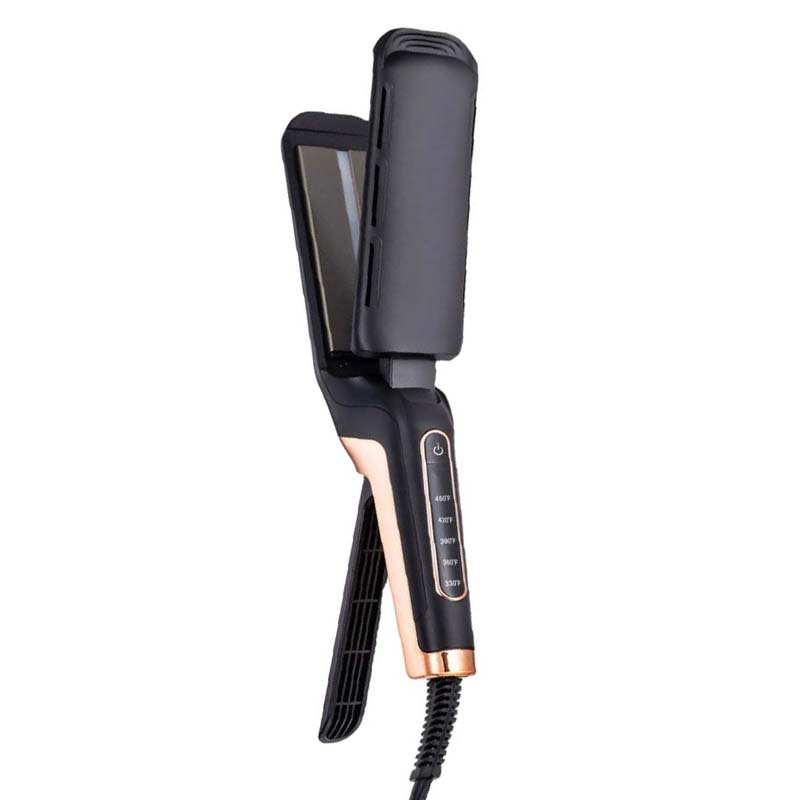Hair Straightener Steam Flat Irons For Hair Beauty And Curling Hair Curler LCD Automatic Hair Curler Portable Rotating Mini Electric