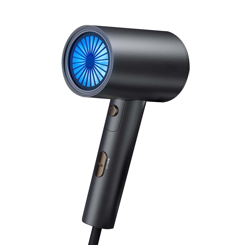 Blue light integrated folding hair dryer with strong wind force overheating protection constant temperature Hair dryer